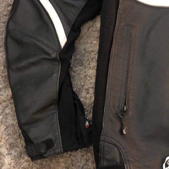 42 Joe Rocket Motorcycle Leather Jacket Black - Picture 12 of 16